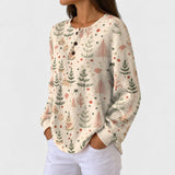 Matilda cream Christmas tree jumper, view 2