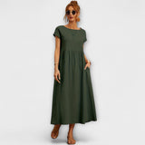 Magnolia casual maxi dress in Green, view 2