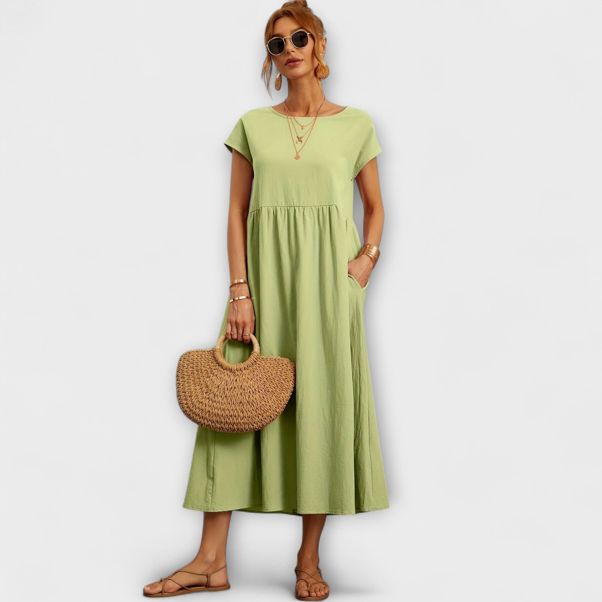 Magnolia casual maxi dress in Mint, view 21