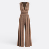 Eleanor | Chic Sleeveless Jumpsuit with Wide Legs