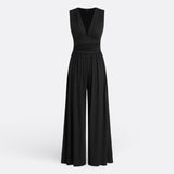 Eleanor | Chic Sleeveless Jumpsuit with Wide Legs