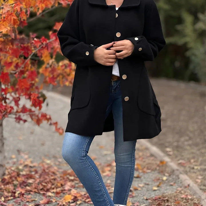Constance | Classic Button-Down Oversized Coat