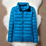 Ulla sky blue puffer jacket, view 2