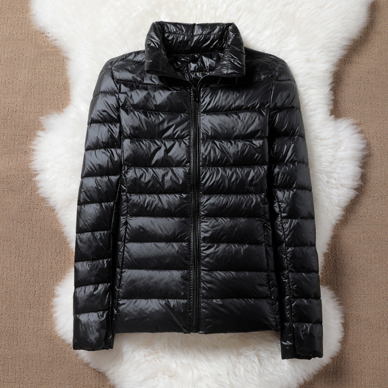 Ulla black puffer jacket, view 2