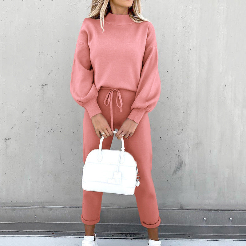 Kahlia relaxed two-piece lounge set in Pink, view 2