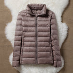 Ulla champagne puffer jacket, view 2