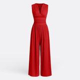 Eleanor | Chic Sleeveless Jumpsuit with Wide Legs