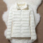 Ulla white puffer jacket, view 2