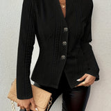 Naomi | Sculpted Button Jacket