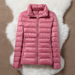 Ulla salmon puffer jacket, view 2