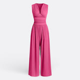 Eleanor | Chic Sleeveless Jumpsuit with Wide Legs