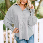 Maude everyday relaxed fit shirt in Grey, view 3
