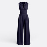 Eleanor | Chic Sleeveless Jumpsuit with Wide Legs