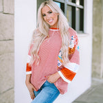 Bailey patchwork batwing top, view 2