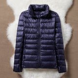 Ulla navy blue puffer jacket, view 2