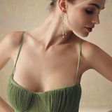 Véronique emerald green maxi dress, view 7