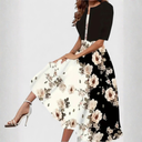 Black Large Floral