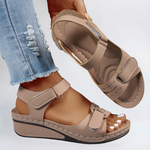Margot flex sole comfort sandals in Khaki, view 4