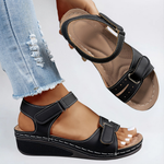 Margot flex sole comfort sandals in Black, view 6
