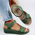 Margot flex sole comfort sandals in Green, view 8