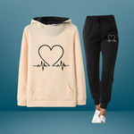 Amaya heartbeat loungewear set in Yellow, view 4