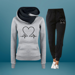 Amaya heartbeat loungewear set in Grey, view 6