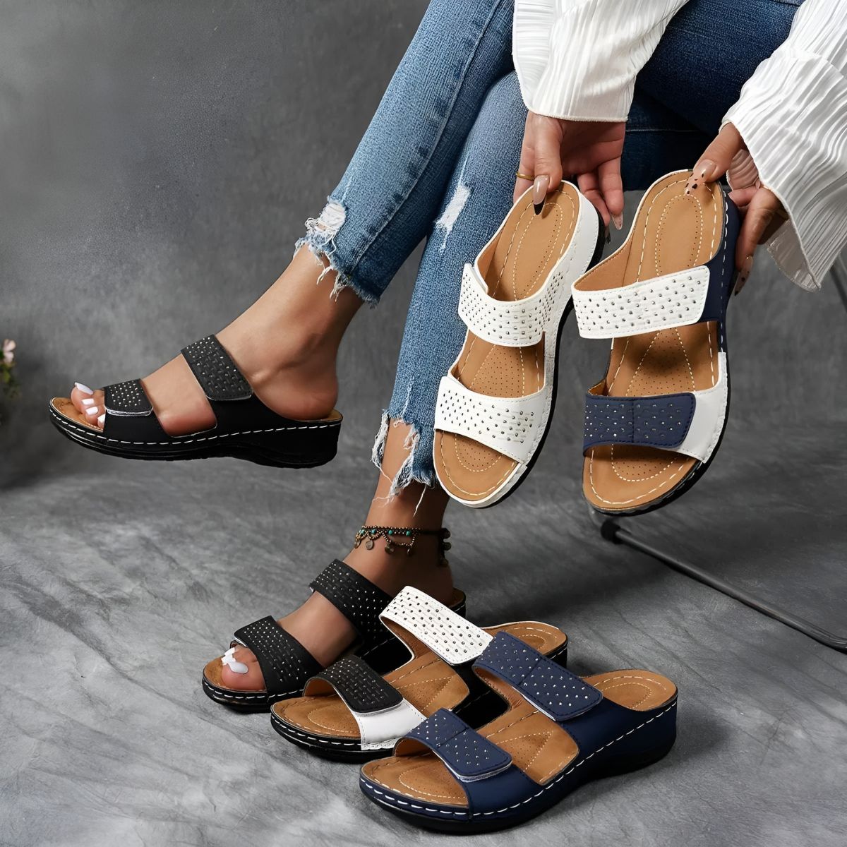Lynn sporty comfort sandals, view 11