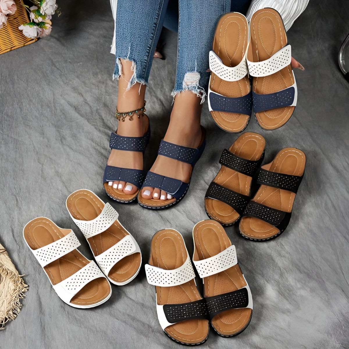 Lynn sporty comfort sandals, view 12