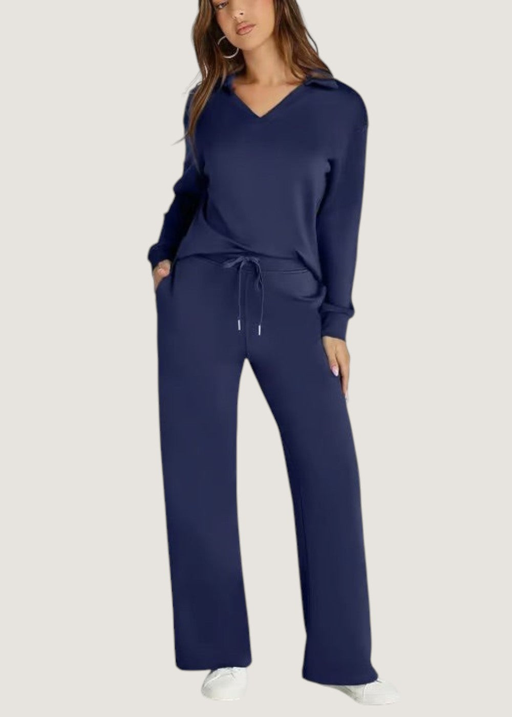 Freya polo collar lounge set, view 6