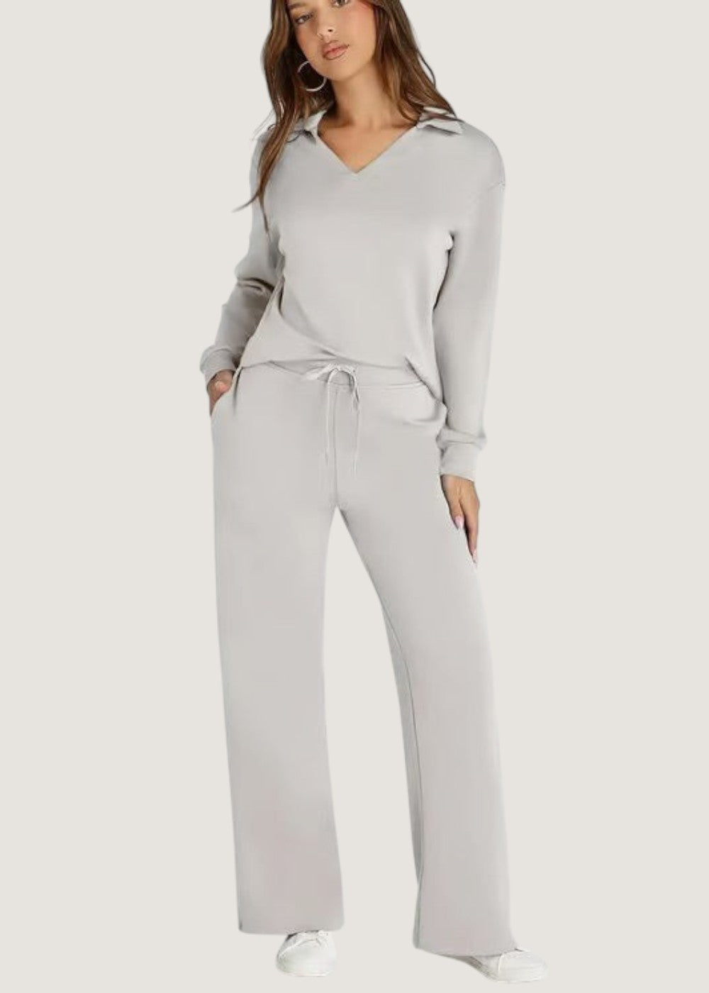Freya polo collar lounge set, view 8