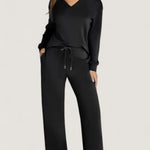 Freya polo collar lounge set, front view