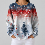 Alice | Light Blue Christmas Tree Jumper