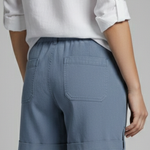 Relaxed drawstring shorts with rolled cuffs, view 3