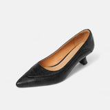 Amber | Leather Heels