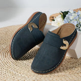 Marel wedge sandals in Navy Blue, view 5