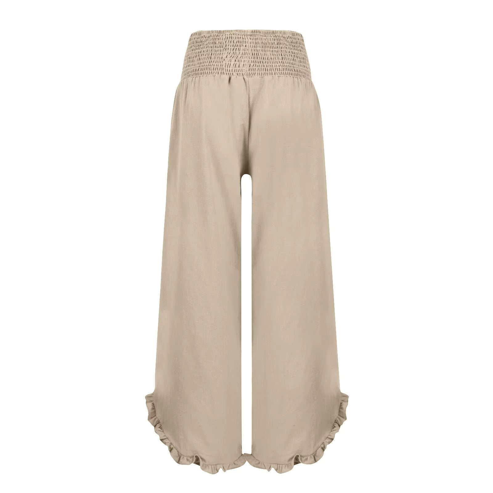 Tavina cotton-linen wide-leg trousers, view 8