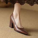 Vera | Block Heel Court Shoes