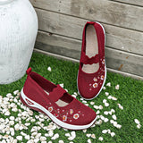 Fajon floral embroidered trainers, view 6