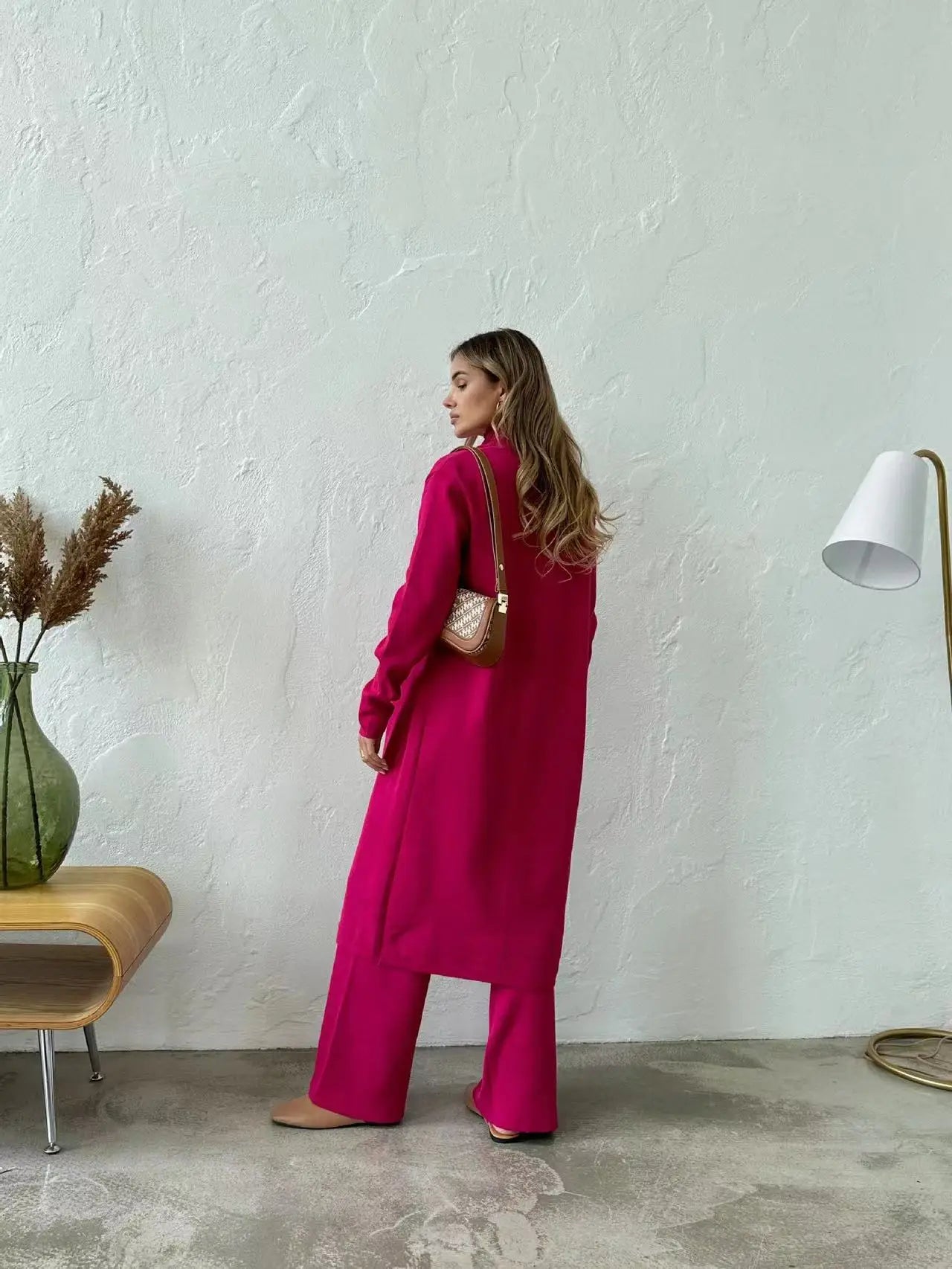 Linda three-piece cardigan, top and trouser set, view 16