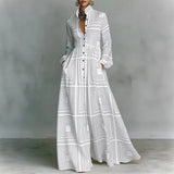 Lanna floral button maxi dress in White, view 7