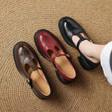 Evelyn | Chunky T-Bar Court Shoes