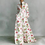 Lanna floral button maxi dress in Rose Print, view 8
