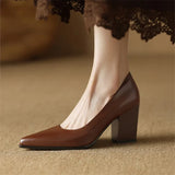 Vera | Block Heel Court Shoes