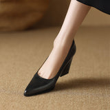 Vera | Block Heel Court Shoes