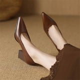 Vera | Block Heel Court Shoes