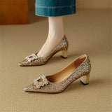 Winnie | Sparkling Court Shoes