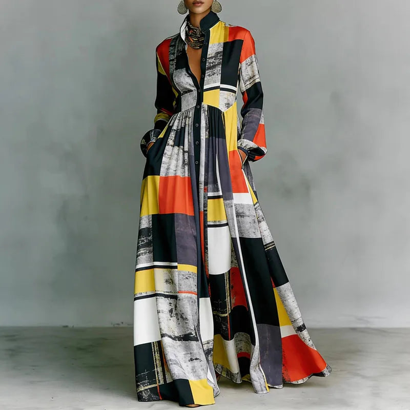 Lanna floral button maxi dress, view 6