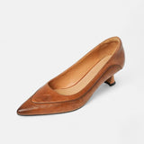 Amber | Leather Heels
