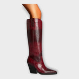 Sadie | Croc-Print Boots