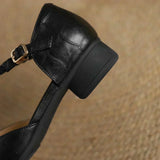 Elizabeth | Braided Leather Strap Shoes